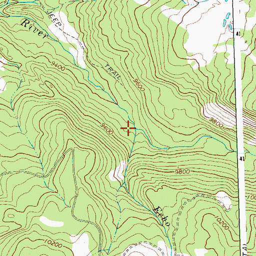 Topographic Map of Echo Creek, CO