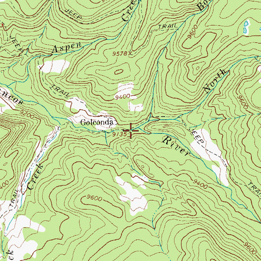 Topographic Map of North Fork West Mancos River, CO