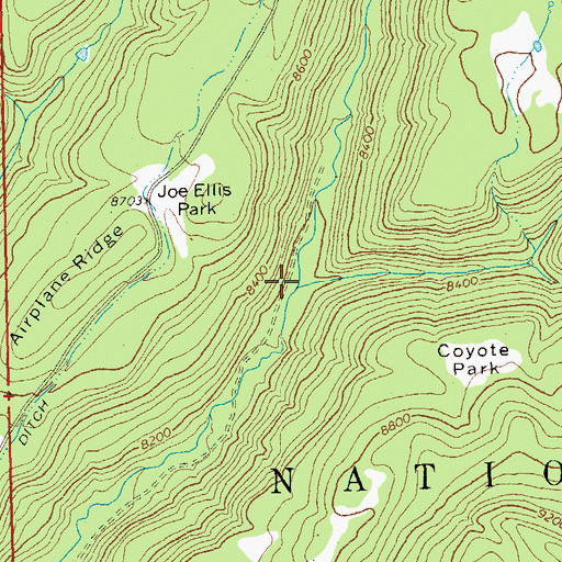 Topographic Map of Box Canyon, CO