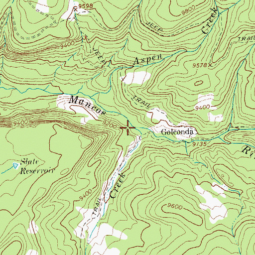 Topographic Map of Deer Lick Creek, CO