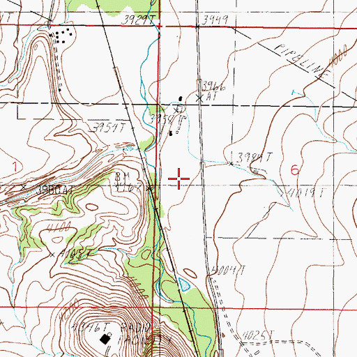 Topographic Map of McClellans (historical), MT