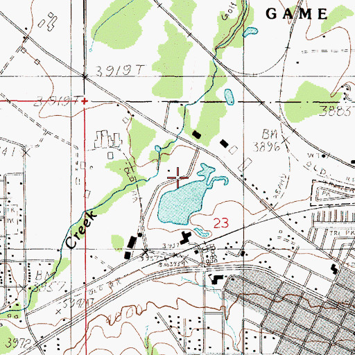 Topographic Map of Spring Meadow Lake State Park, MT