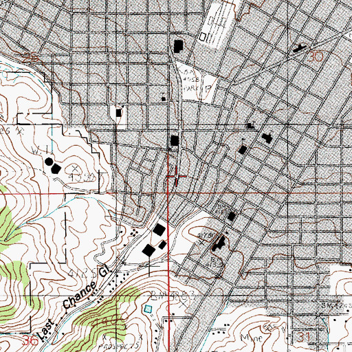 Topographic Map of The Bullwhacker Statue, MT