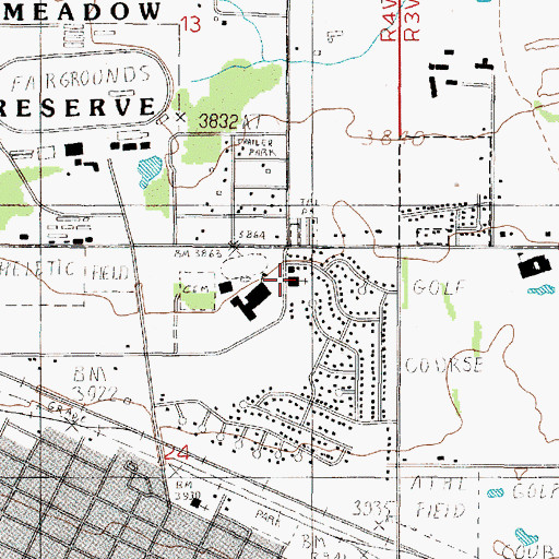 Topographic Map of Church of the Nazarene, MT