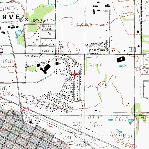 Topographic Map of Valley View Evangelical Lutheran Church, MT