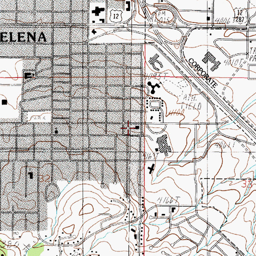 Topographic Map of Covenant United Methodist Church, MT