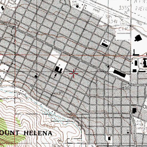 Topographic Map of Helena Alliance Church, MT