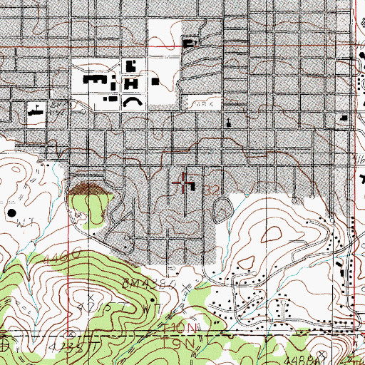 Topographic Map of Plymouth Congregational Church, MT