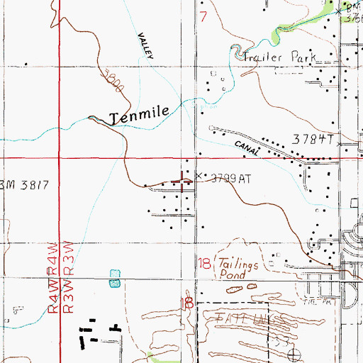 Topographic Map of Fortress of Joy Church, MT