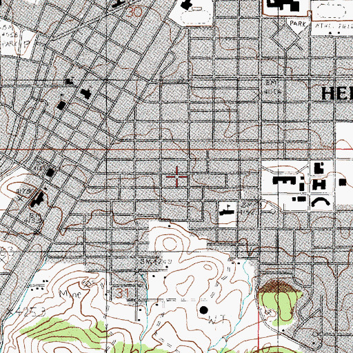 Topographic Map of Holy Cross Traditional Church, MT