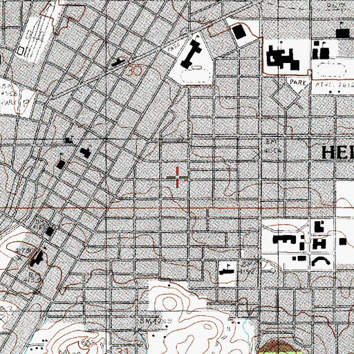 Topographic Map of Evangelical Covenant Church, MT
