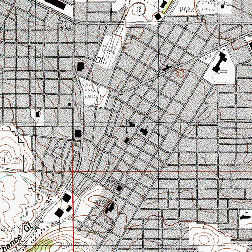 Topographic Map of Saint Pauls United Methodist Church, MT