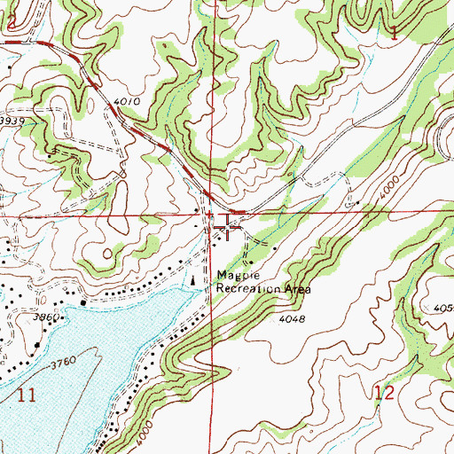 Topographic Map of Magpie (historical), MT