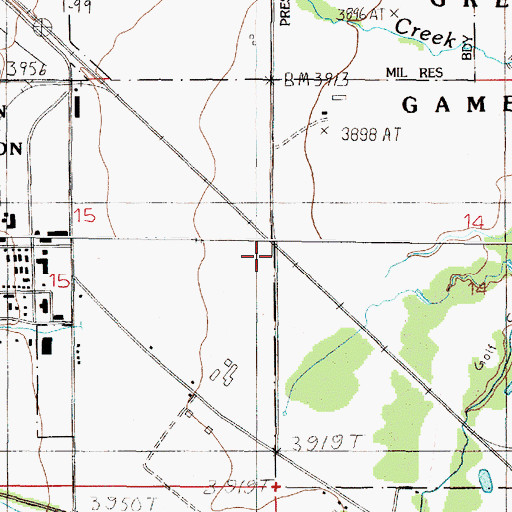 Topographic Map of Lange (historical), MT