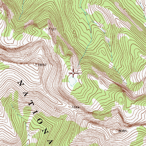 Topographic Map of Frost (historical), MT
