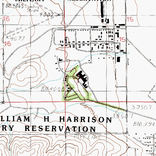 Topographic Map of Montana Veterans Affairs Health Care System - Fort Harrison, MT