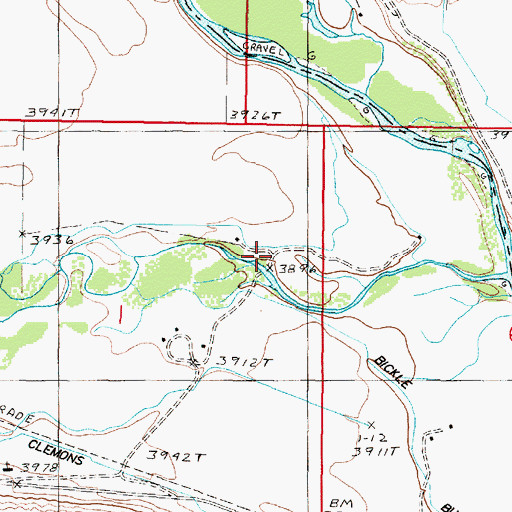 Topographic Map of Florence Post Office (historical), MT