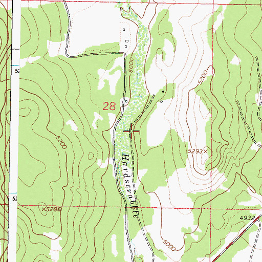 Topographic Map of Flesher Post Office (historical), MT
