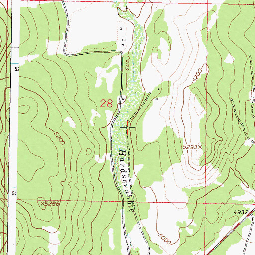 Topographic Map of Flesher Post Office (historical), MT