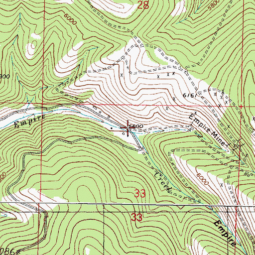 Topographic Map of Empire (historical), MT