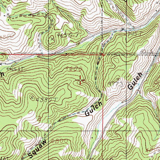 Topographic Map of Dry Gas (historical), MT