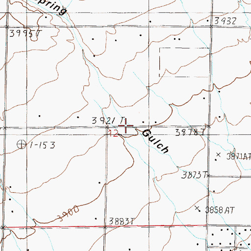 Topographic Map of Diamond Springs (historical), MT