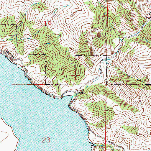 Topographic Map of Dennison (historical), MT