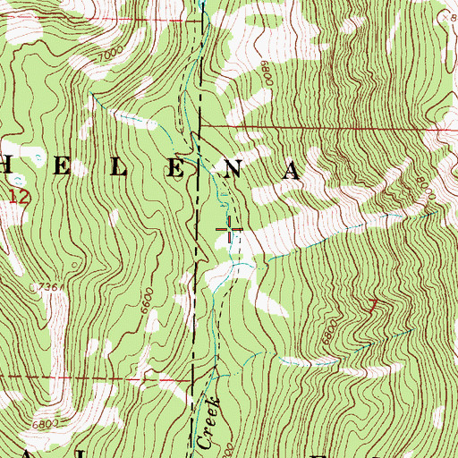 Topographic Map of Copper Camp (historical), MT