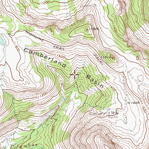 Topographic Map of Cumberland Basin, CO
