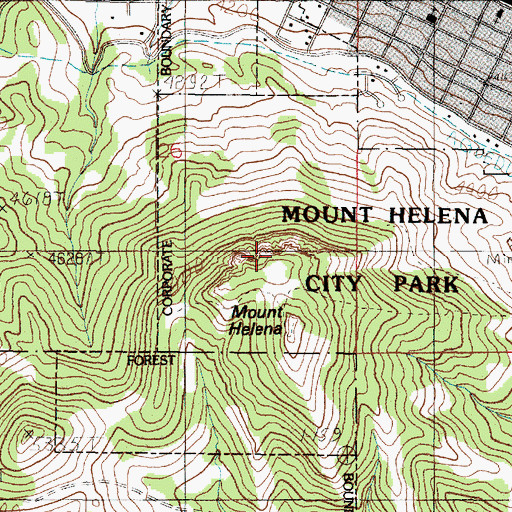 Topographic Map of Camp Robert B Smith (historical), MT