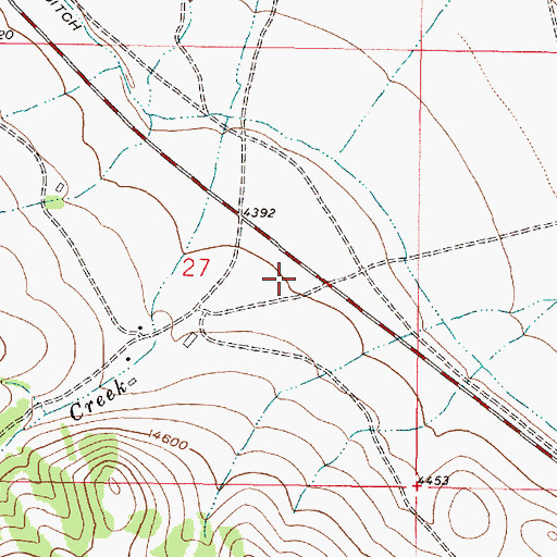 Topographic Map of Trinity (historical), MT