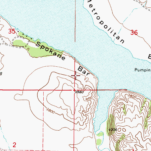 Topographic Map of Stubbs Ferry (historical), MT