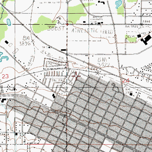 Topographic Map of Steadman (historical), MT