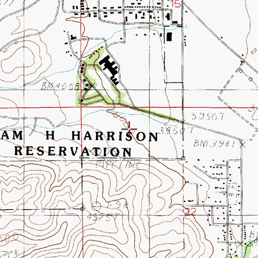 Topographic Map of Montana State Veterans Cemetery, MT
