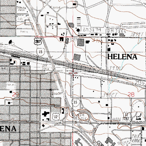 Topographic Map of Robert Junction (historical), MT