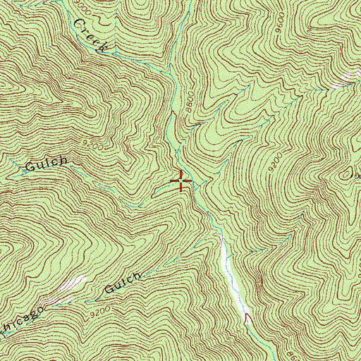 Topographic Map of Walls Gulch, CO