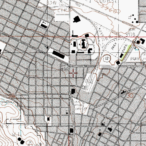 Topographic Map of Calvary Chapel of Helena, MT