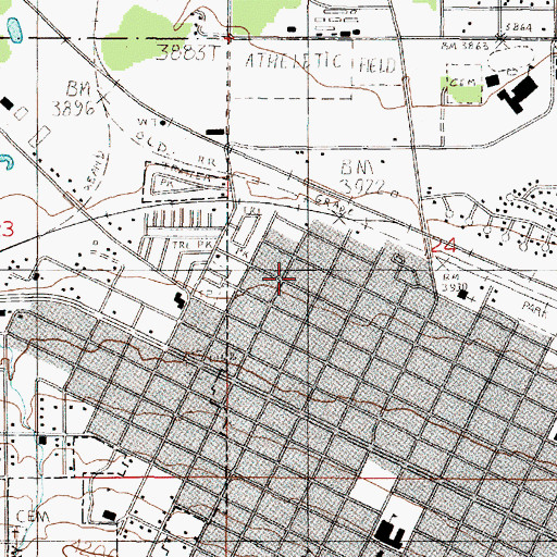 Topographic Map of Church of God of Prophecy, MT
