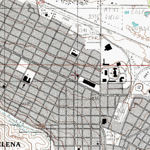 Topographic Map of Church of God, MT