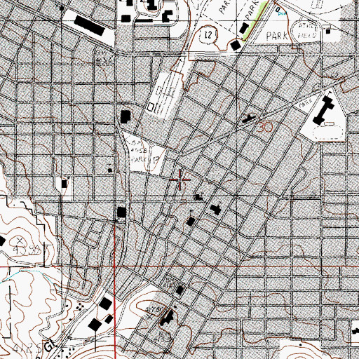 Topographic Map of United Pentecostal Church, MT