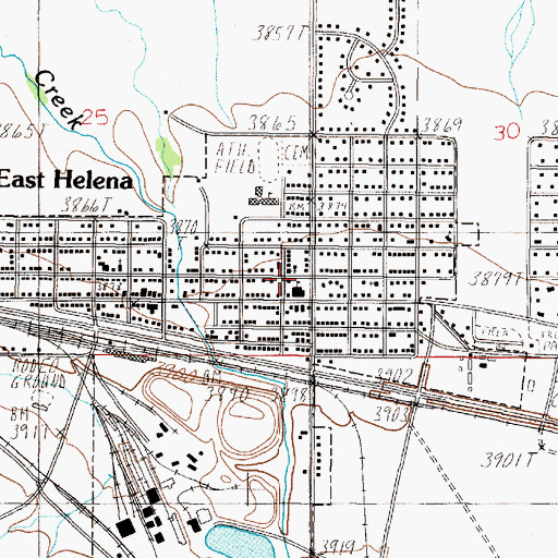 Topographic Map of Church of the Nativity Episcopal, MT