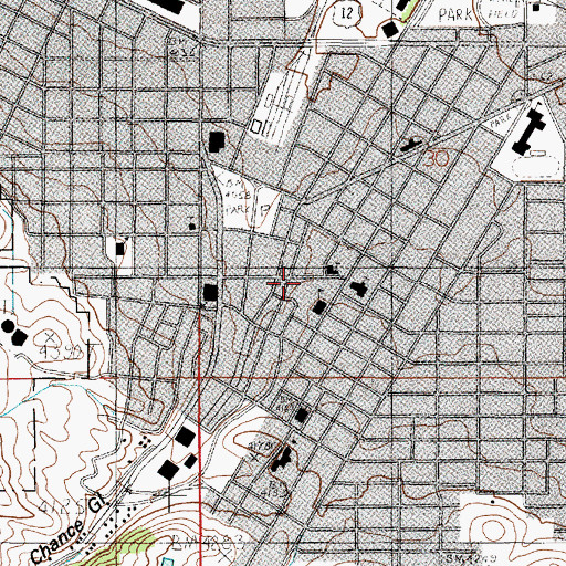 Topographic Map of Cornerstone Christian Academy, MT