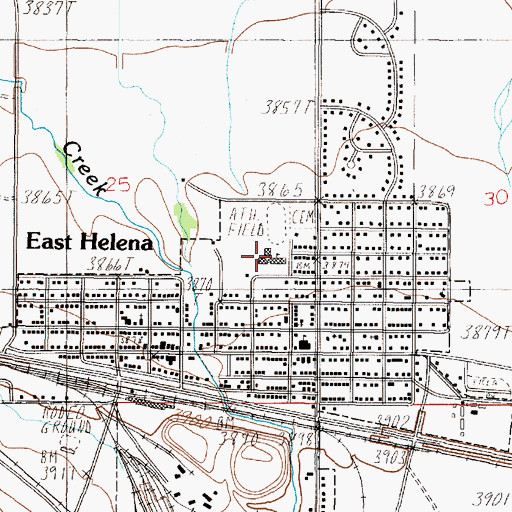 Topographic Map of Radley Elementary School, MT