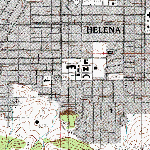 Topographic Map of Labor and Industry Building, MT