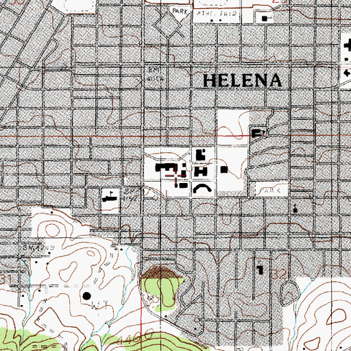 Topographic Map of Old Livestock Building, MT
