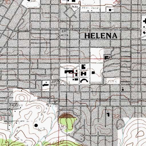 Topographic Map of Capitol Annex, MT