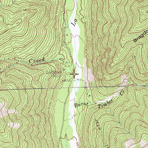Topographic Map of Root Creek, CO