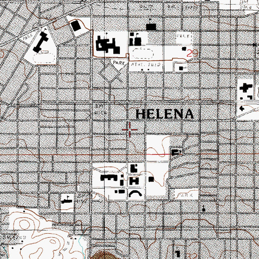 Topographic Map of Montana Water Resources Division Building, MT