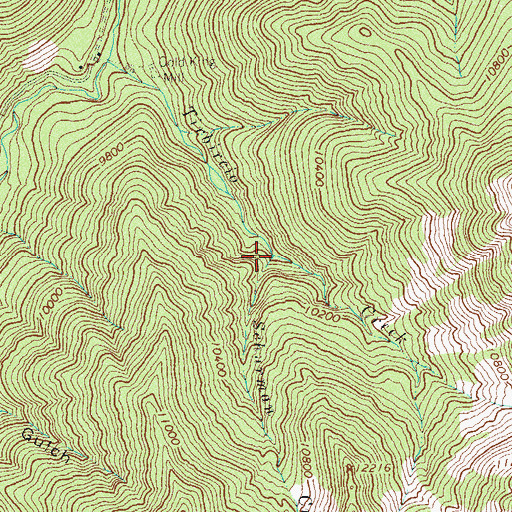 Topographic Map of Schurman Creek, CO