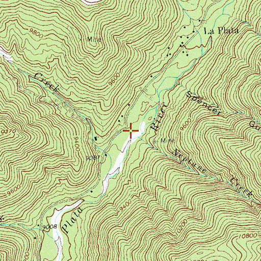 Topographic Map of Neptune Creek, CO